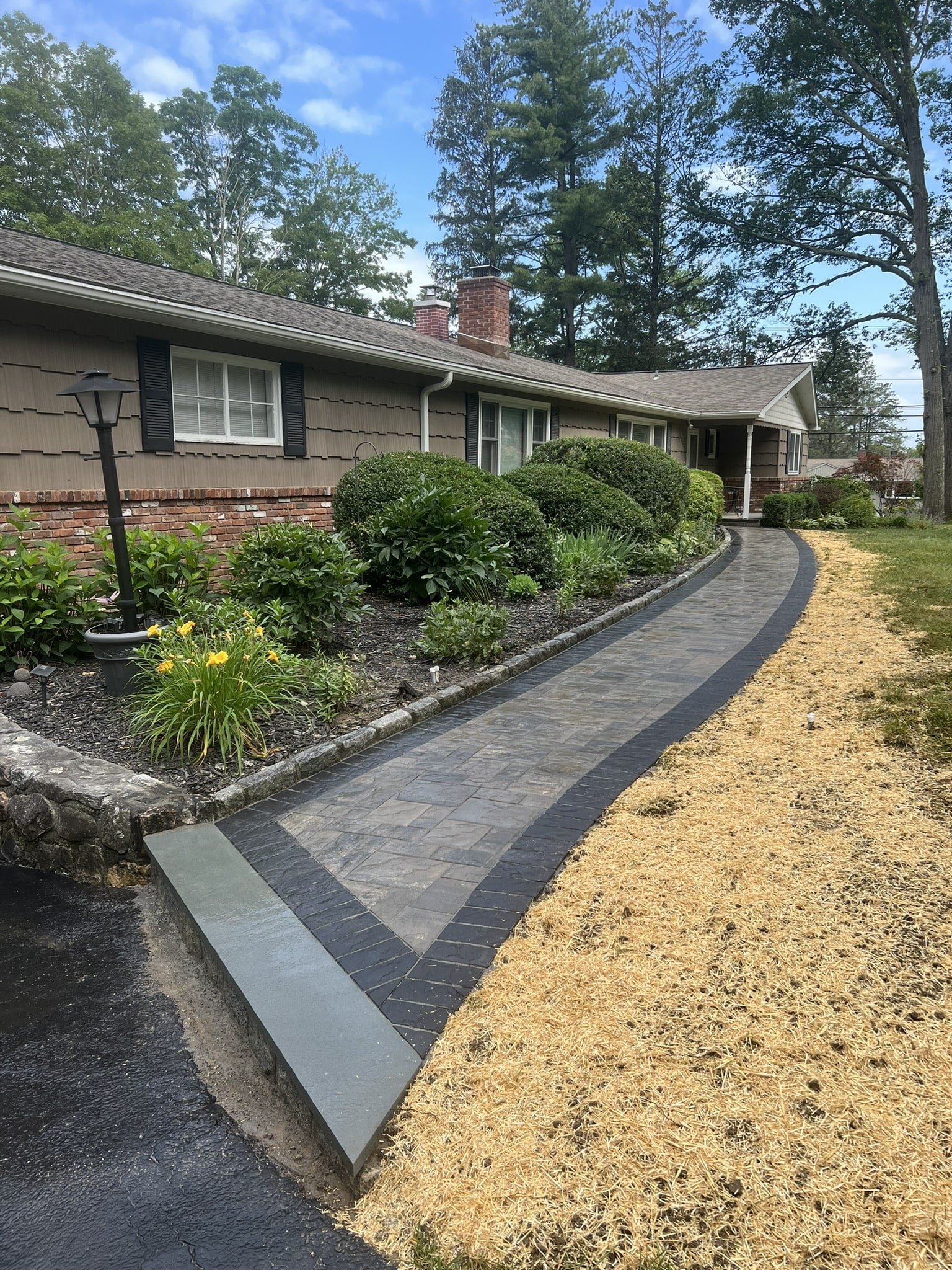 Professional paving work